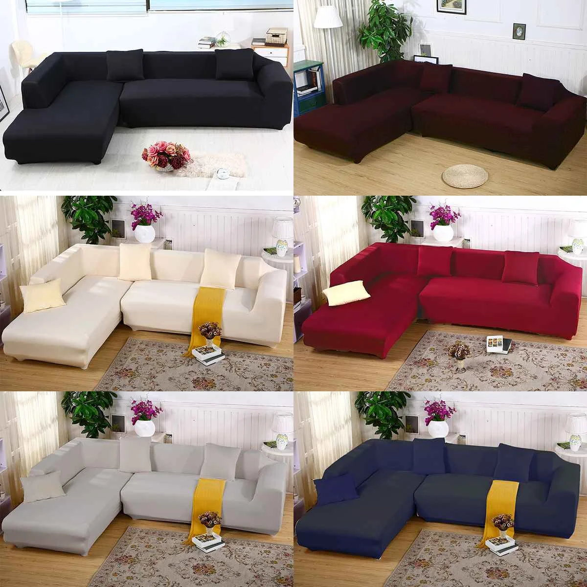 Elastic Sofa Cover Sectional Stretch Slipcovers for Living Room Couch Cover L Shape Armchair Cover Single/Two/Three Seat
Elastic Sofa Cover Sectional Stretch Slipcovers for Living Room Couch Cover L Shape Armchair Cover Single/Two/Three Seat