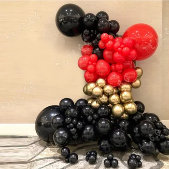 106Pcs Balloon Decoration Black Red Metal Gold Ballon For New Year Decor Baby Shower Kid 1St Brithday Decorations Balloonwall
106Pcs Balloon Decoration Black Red Metal Gold Ballon For New Year Decor Baby Shower Kid 1St Brithday Decorations Balloonwall