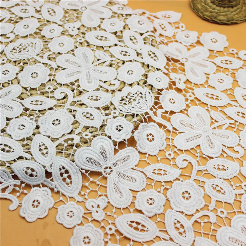 Lace Trim 3 Yard Ivory Milk Silk Water Soluble Fabric Ribbon Tapes Cloth Sewing Garment Material 33cm 12.9" wide M4F16H
Lace Trim 3 Yard Ivory Milk Silk Water Soluble Fabric Ribbon Tapes Cloth Sewing Garment Material 33cm 12.9" wide M4F16H