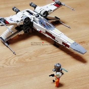 05145 819 Pcs Star Wars X Wing Fighter Building Blocks 4 Compatible Figures Lepining 75218 Bricks Toy
05145 819 Pcs Star Wars X Wing Fighter Building Blocks 4 Compatible Figures Lepining 75218 Bricks Toy