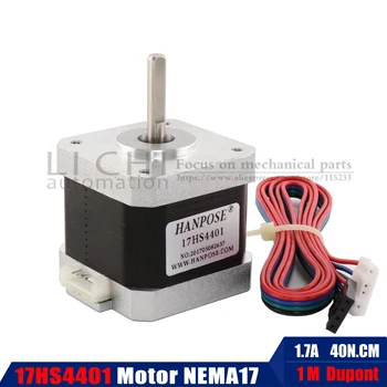 Free Ship! Nema 17 Stepper Motor 40mm 40Ncm 1.7A 12V Nema17 Step Motor 42BYGH 4-lead CNC Reprap 3D Printer
Free Ship! Nema 17 Stepper Motor 40mm 40Ncm 1.7A 12V Nema17 Step Motor 42BYGH 4-lead CNC Reprap 3D Printer
