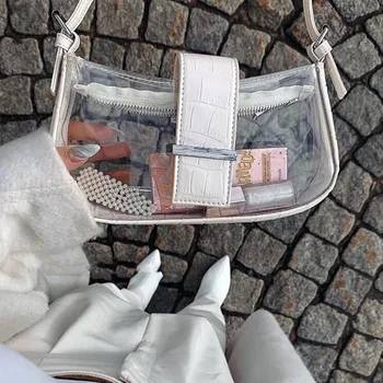 2020 Clear Transparent PVC Shoulder Bags Women Candy Color Women Jelly Beach Bags Purse Ins Handbags sac a main femme handbag
2020 Clear Transparent PVC Shoulder Bags Women Candy Color Women Jelly Beach Bags Purse Ins Handbags sac a main femme handbag