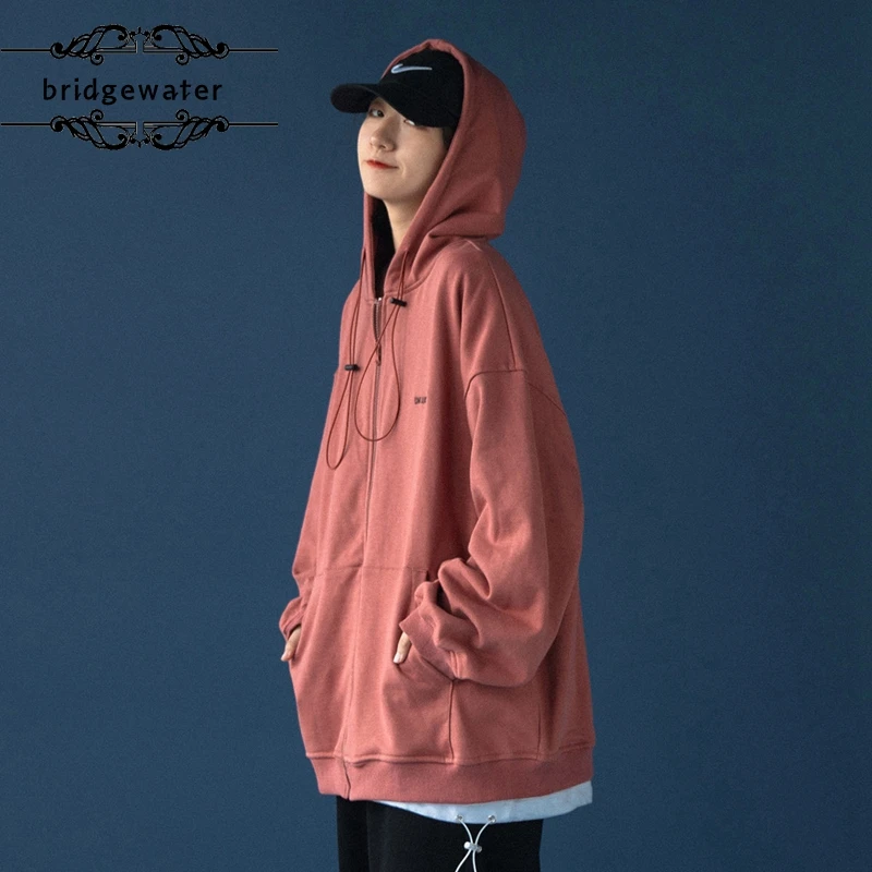 Bridgewater Spring Autumn Women's Sweatshirt Stylish Hooded Loose Sports Style Zipper Pocket Casual Solid Color Cotton
Bridgewater Spring Autumn Women's Sweatshirt Stylish Hooded Loose Sports Style Zipper Pocket Casual Solid Color Cotton