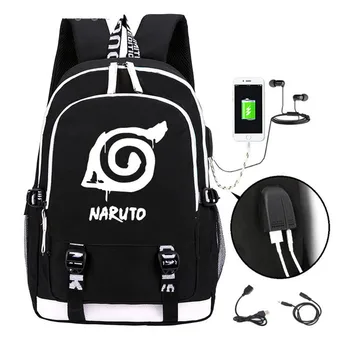 Cartoon Naruto Uzumaki USB Rucksack Backpack Bag w/ USB Port Teenagers Student School Bags travel Shoulder Laptop Bag Gift 
Cartoon Naruto Uzumaki USB Rucksack Backpack Bag w/ USB Port Teenagers Student School Bags travel Shoulder Laptop Bag Gift