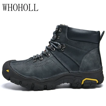 Mountaineering Shoes Men's Winter High-top Outdoor Hiking Shoes Genuine Leather Warm Cotton Shoes Velvet Thickened Anti-skid
Mountaineering Shoes Men's Winter High-top Outdoor Hiking Shoes Genuine Leather Warm Cotton Shoes Velvet Thickened Anti-skid