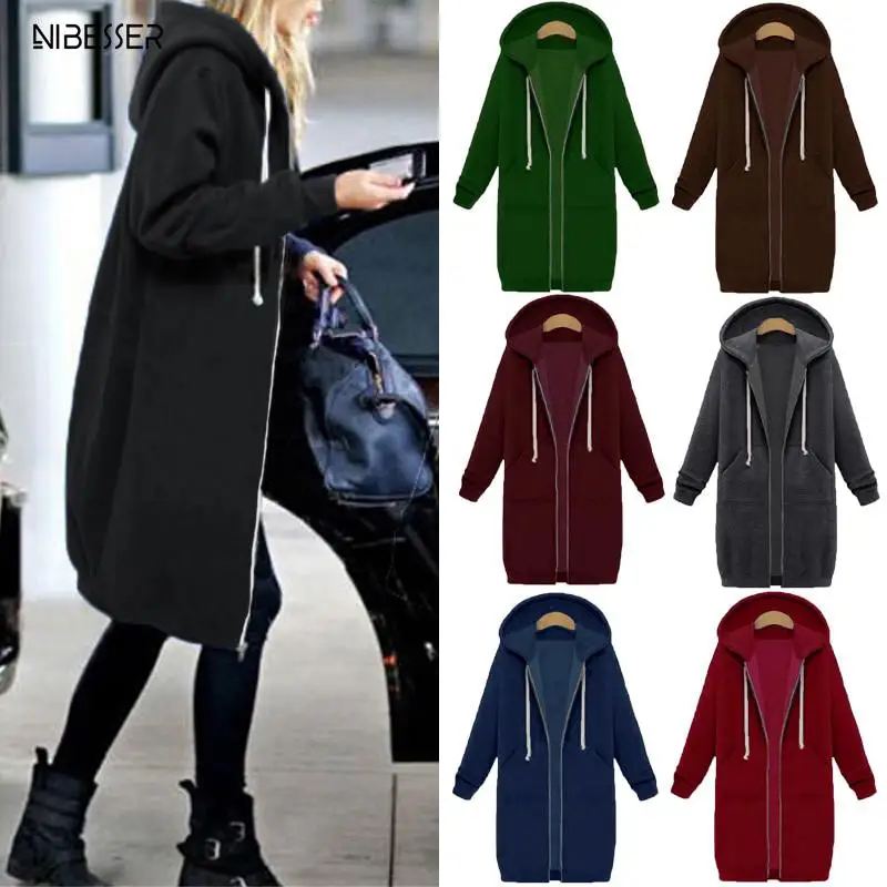 Puimentiua Coat Women 2019 Fashion Zipper Hooded Long Jacket Hooded Sweatshirt Winter Vintage Solid Outwear Mujer Plus Size 5XL
Puimentiua Coat Women 2019 Fashion Zipper Hooded Long Jacket Hooded Sweatshirt Winter Vintage Solid Outwear Mujer Plus Size 5XL