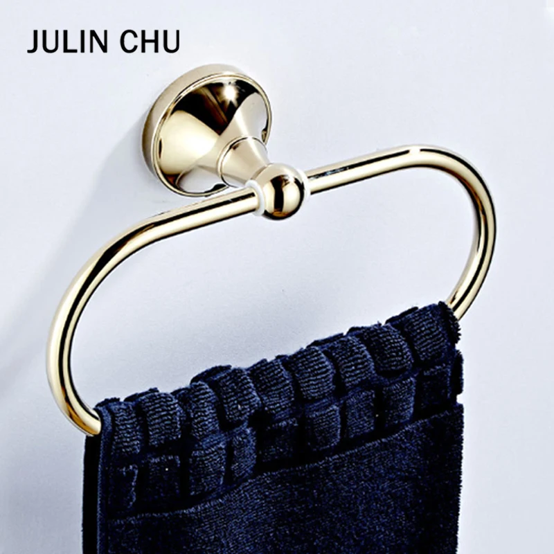 Gold Towel Ring Wall Mounted Brass Metal Oval Luxury Kithen Washroom Bath Towel Holder Hanger Rack Shelf Bathroom Accessories
Gold Towel Ring Wall Mounted Brass Metal Oval Luxury Kithen Washroom Bath Towel Holder Hanger Rack Shelf Bathroom Accessories