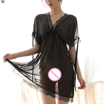 Women Sexy Nightwear Plus Size Lace Nightgown Sleepwear Dress G-String Sexy Lingerie Robe 12.31
Women Sexy Nightwear Plus Size Lace Nightgown Sleepwear Dress G-String Sexy Lingerie Robe 12.31