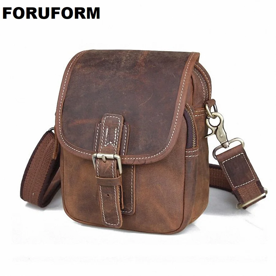 100% Crazy Horse Genuine Leather Men Bags Hot Sale Small Shoulder Bag Men Messenger Bag Crossbody Leisure Bag LI-784 
100% Crazy Horse Genuine Leather Men Bags Hot Sale Small Shoulder Bag Men Messenger Bag Crossbody Leisure Bag LI-784