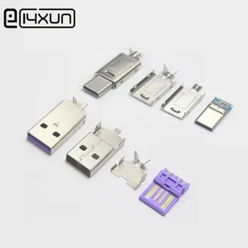 1set USB 2.0 + Type C 5A PD Male Plug Connectors usb-A for Huawei P40 Pro Mate 30 P30 Pro Supercharge for DIYType-C cable
1set USB 2.0 + Type C 5A PD Male Plug Connectors usb-A for Huawei P40 Pro Mate 30 P30 Pro Supercharge for DIYType-C cable