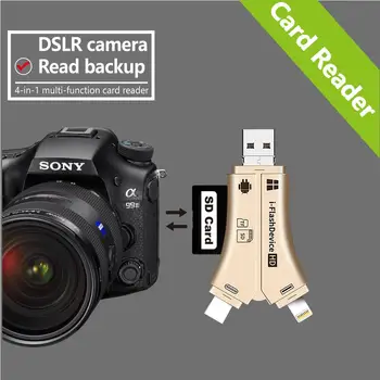 4 in 1 i Flash Drive USB Micro SD&TF Card Reader Adapter for iPhone pro 11 X max 5 6 7 8 for iPad Macbook Android Camera
4 in 1 i Flash Drive USB Micro SD&TF Card Reader Adapter for iPhone pro 11 X max 5 6 7 8 for iPad Macbook Android Camera
