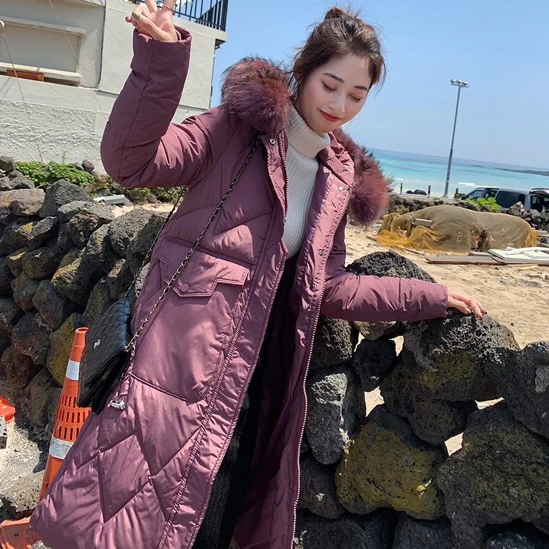 2019 Winter New Style Korean-style Mid-length Large Fur Collar Cotton-padded Clothes Hooded Loose-Fit down Coat Student over-the 
2019 Winter New Style Korean-style Mid-length Large Fur Collar Cotton-padded Clothes Hooded Loose-Fit down Coat Student over-the