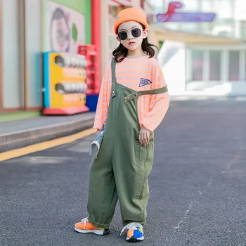 2020 autumn new children's clothing girl scout green jeans denim bib trousers
2020 autumn new children's clothing girl scout green jeans denim bib trousers