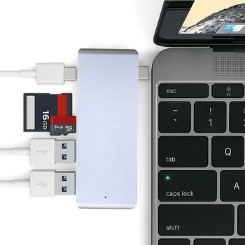 Type-c USB 3.0 Hub HD Video Adapter SD Micro SD Memory Card Reader Aluminum Alloy 4K USB-C Converter Type C Hub for Laptop
Type-c USB 3.0 Hub HD Video Adapter SD Micro SD Memory Card Reader Aluminum Alloy 4K USB-C Converter Type C Hub for Laptop