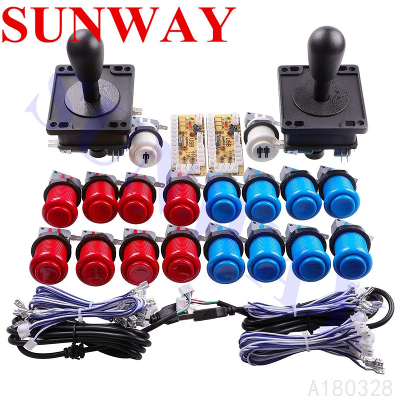 Arcade Game DIY Parts with USB Cabinet 2x Zero Delay USB Encoder+2x 8 Way American style Joystick + 18x Happ Style push button
Arcade Game DIY Parts with USB Cabinet 2x Zero Delay USB Encoder+2x 8 Way American style Joystick + 18x Happ Style push button