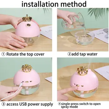 Waterless Auto-Off Function For Home Office Car Travel/320ML Crown Shape USB Cool Mist Humidifier Air Purifier With Night-Light
Waterless Auto-Off Function For Home Office Car Travel/320ML Crown Shape USB Cool Mist Humidifier Air Purifier With Night-Light