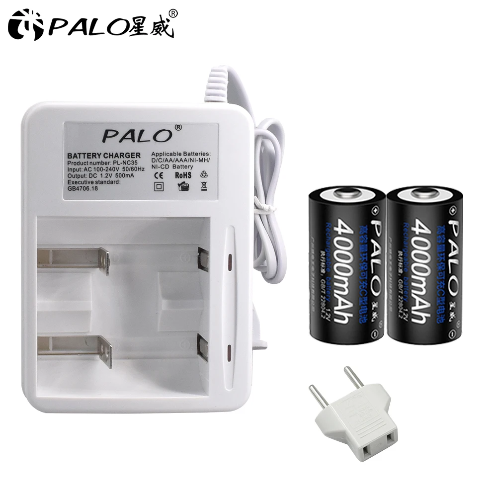 2pcs C size 1.2V 4000mAh rechargeable battery C type ni-mh high capacity current batteries with smart charger for AA AAA C D
2pcs C size 1.2V 4000mAh rechargeable battery C type ni-mh high capacity current batteries with smart charger for AA AAA C D