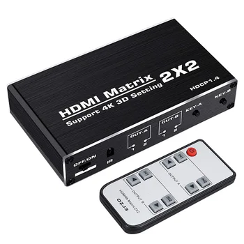 HDCP1.4 3D Splitter HDMI Switcher 2 In 2 Out Portable For DVD HDTV 4k 60hz 1080p High Speed 2x2 Matrix Plug And Play Home Office
HDCP1.4 3D Splitter HDMI Switcher 2 In 2 Out Portable For DVD HDTV 4k 60hz 1080p High Speed 2x2 Matrix Plug And Play Home Office