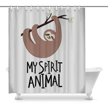 My Spirit Animal Sloth Home Decor Polyester Bathroom Shower Curtain Bath Decorations with Hooks, 72(Wide) x 84(Height) Inches
My Spirit Animal Sloth Home Decor Polyester Bathroom Shower Curtain Bath Decorations with Hooks, 72(Wide) x 84(Height) Inches