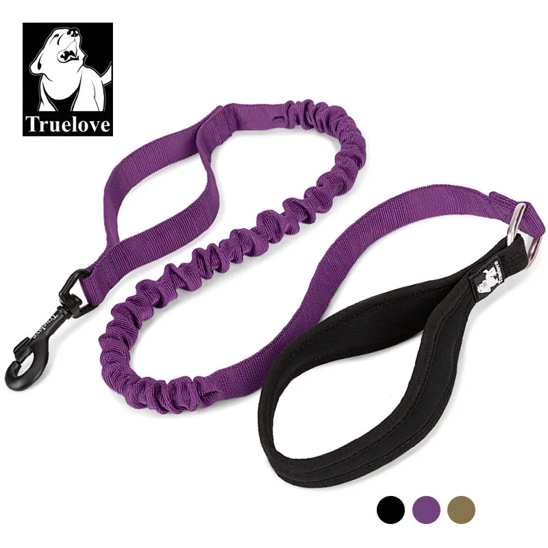 

Truelove Bungee Pet Dog Leash Nylon Retractable Extendable Running Dual Pet Leash Springs Soft Padded Dog Leashes Training Leads