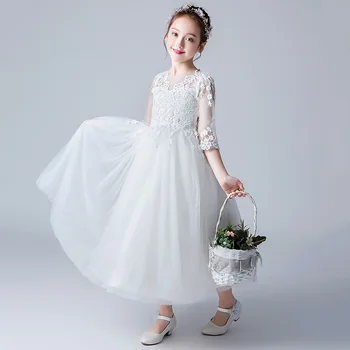 Kids Dresses Teenage White Wedding Party Dress Lace Girl Dress Casual Children Clothing Spring Autumn Princess Dress 6 8 10 12 
Kids Dresses Teenage White Wedding Party Dress Lace Girl Dress Casual Children Clothing Spring Autumn Princess Dress 6 8 10 12