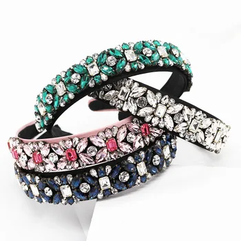 Luxury brand new fashion Baroque Headband Women Head Hoop Artificial Pearl Geometric Personality Lady Color Rhinestone Hair Band
Luxury brand new fashion Baroque Headband Women Head Hoop Artificial Pearl Geometric Personality Lady Color Rhinestone Hair Band