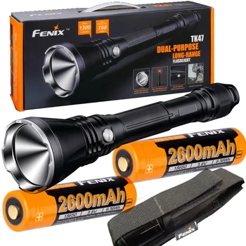 Fenix TK47 1300 Lumen 2300 feet beam LED Flashlight with 2 X Fenix ARB-L18-2600 battery
Fenix TK47 1300 Lumen 2300 feet beam LED Flashlight with 2 X Fenix ARB-L18-2600 battery