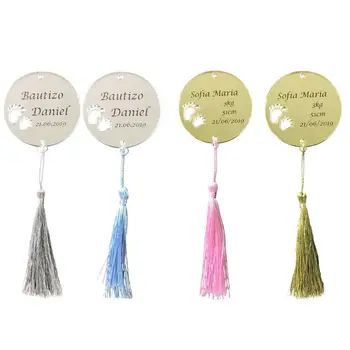 50pc Custom Name Acrylic Mirror Personalized Round Circle Tags Invitation Card BabyShower Guest Gifts Baptism Hangs with Tassels
50pc Custom Name Acrylic Mirror Personalized Round Circle Tags Invitation Card BabyShower Guest Gifts Baptism Hangs with Tassels