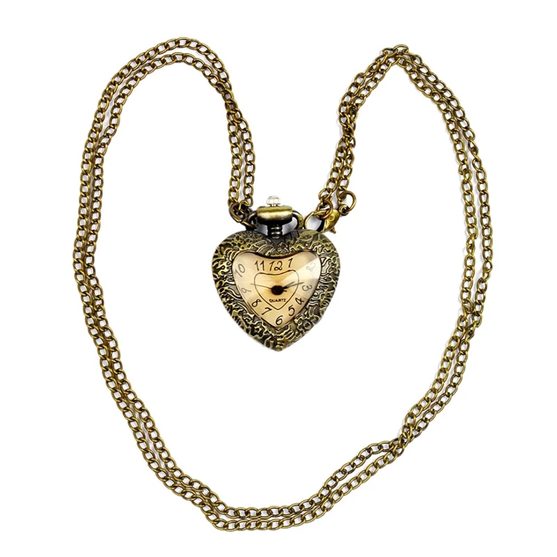 Vintage pocket watch heart shaped floral carved quartz small pocket watch classical brown glass pocket watch
Vintage pocket watch heart shaped floral carved quartz small pocket watch classical brown glass pocket watch