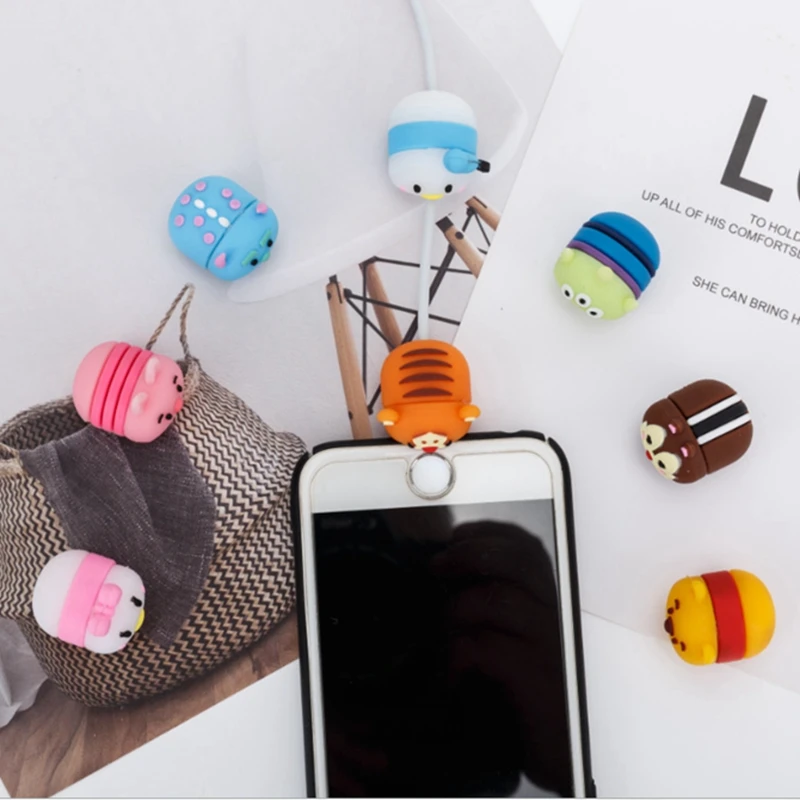 10PCS Cartoon Cute Animal Cable Phone Charger Cable Protector Cord Data Line Cover Decorate Smartphone Wire Accessories
10PCS Cartoon Cute Animal Cable Phone Charger Cable Protector Cord Data Line Cover Decorate Smartphone Wire Accessories