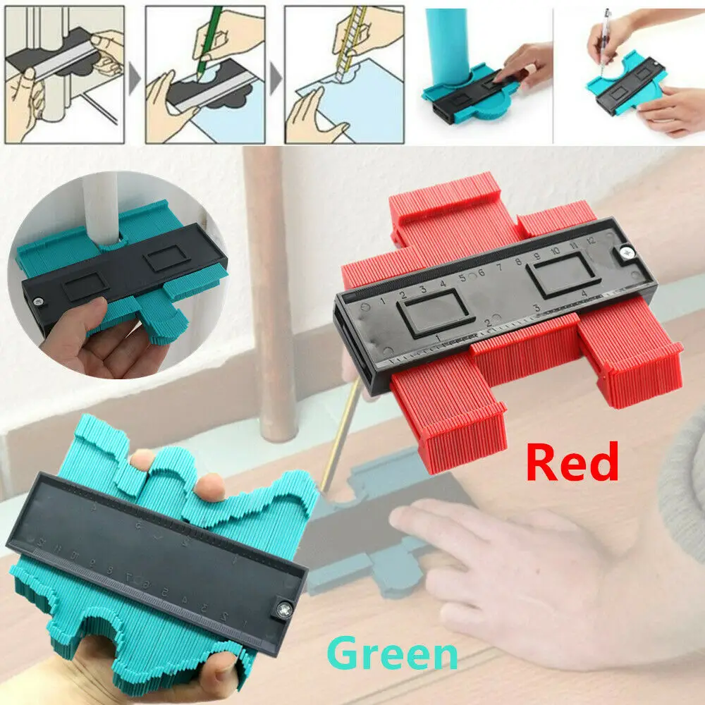 Irregular ruler 5Inch Plastic Contour Gauge Duplicator Tiling Laminate Edge Shaping Measure Ruler Tool
Irregular ruler 5Inch Plastic Contour Gauge Duplicator Tiling Laminate Edge Shaping Measure Ruler Tool