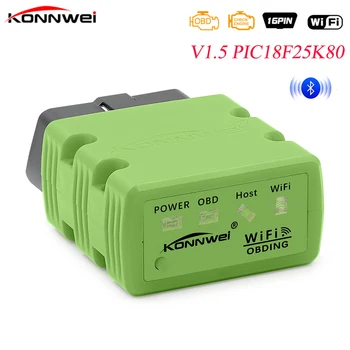 KONNWEI KW902 ELM327 WIFI Scanner V1.5 Work IOS Torque elm327 Wireless Interface Auto CAN-BUS ELM 327 OBD2 Car Diagnostic Tool
KONNWEI KW902 ELM327 WIFI Scanner V1.5 Work IOS Torque elm327 Wireless Interface Auto CAN-BUS ELM 327 OBD2 Car Diagnostic Tool