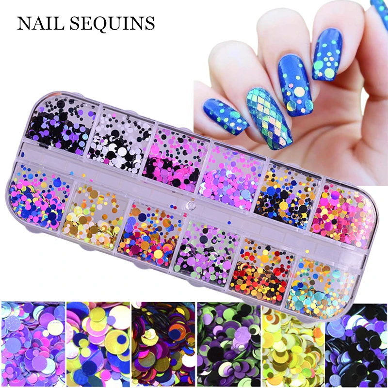 1 Box Shiny Round Ultrathin Sequins Colorful Nail Art Glitter Tips UV Gel 3D Nail Decoration Paillette Manicure DIY Accessories
1 Box Shiny Round Ultrathin Sequins Colorful Nail Art Glitter Tips UV Gel 3D Nail Decoration Paillette Manicure DIY Accessories