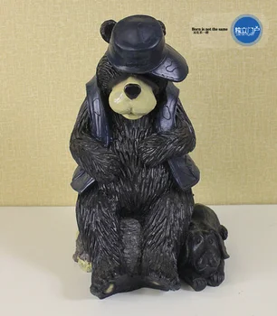 CREATIVE RESIN BLACK BEAR SCULPTURE HOME DECOR CRAFTS ROOM DECORATION OBJECTS VINTAGE BEAR AND DOG ORNAMENT RESIN ANIMAL STATUE
CREATIVE RESIN BLACK BEAR SCULPTURE HOME DECOR CRAFTS ROOM DECORATION OBJECTS VINTAGE BEAR AND DOG ORNAMENT RESIN ANIMAL STATUE