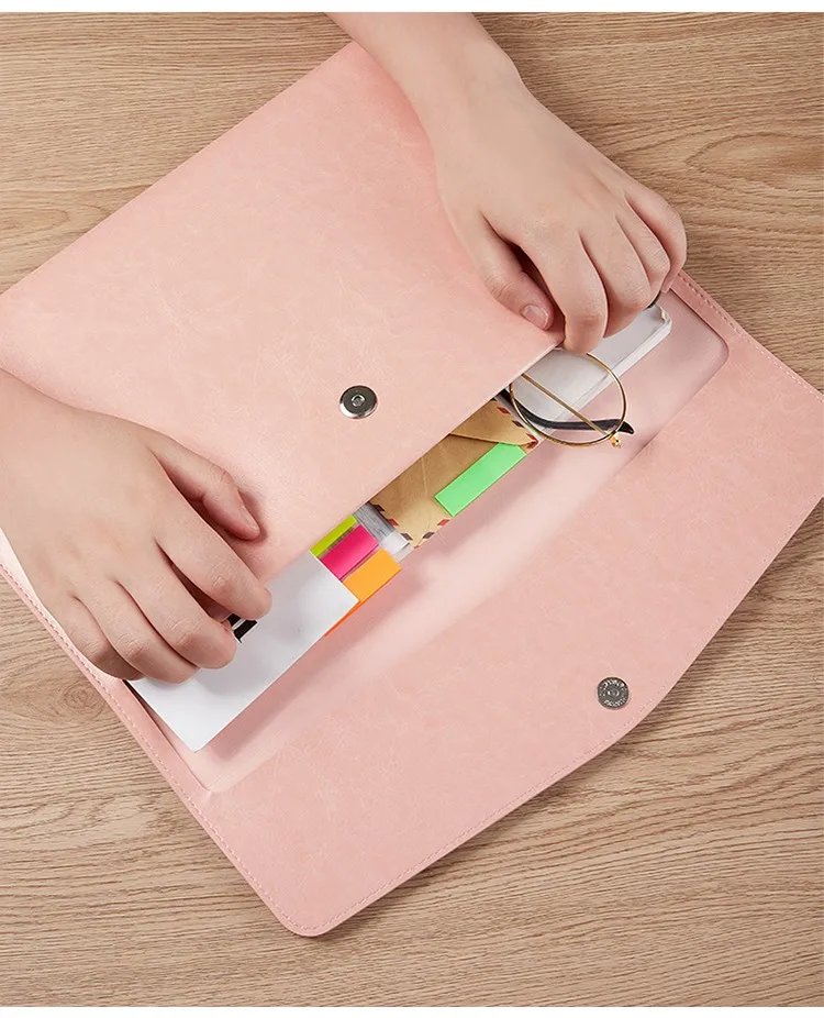 Fashion A4 Large Capacity Document Storage Bag Waterproof File Bag