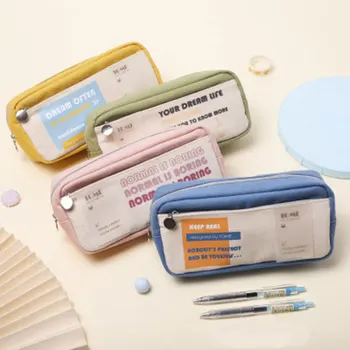 Creative Double-Layer Large-Capacity Pencil Case For Students Multifunctional Pencil Storage Bag Ins Cute Zipper Bag 
Creative Double-Layer Large-Capacity Pencil Case For Students Multifunctional Pencil Storage Bag Ins Cute Zipper Bag