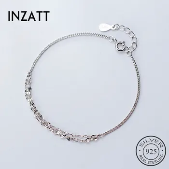 INZATT Real 925 Sterling Silver Geometric Bracelet For Fashion Women Party Trendy Fine Jewelry Chain Cute Accessories Gift
INZATT Real 925 Sterling Silver Geometric Bracelet For Fashion Women Party Trendy Fine Jewelry Chain Cute Accessories Gift