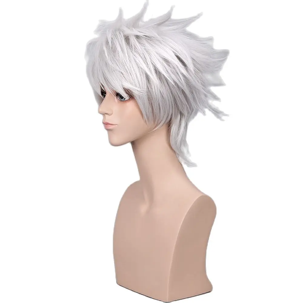 Anime Hatake Kakashi Short Cosplay Wig Silver White Heat Resistant Sythetic Hair Wigs For Men + Headband + Mask
Anime Hatake Kakashi Short Cosplay Wig Silver White Heat Resistant Sythetic Hair Wigs For Men + Headband + Mask