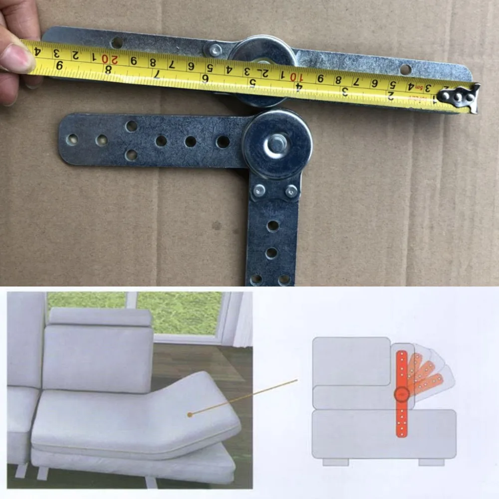 Generic 2pcs Heavy Duty Furniture Hinge Ratchet Folding Connecting