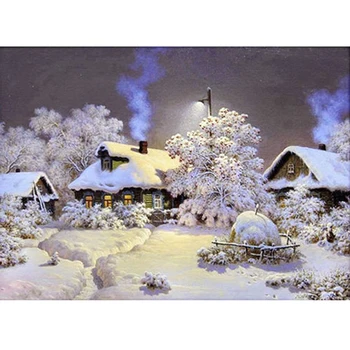 DIY 5D Diamond Embroider Snow hut House Round Diamond Painting Cross Stitch Kits White
DIY 5D Diamond Embroider Snow hut House Round Diamond Painting Cross Stitch Kits White