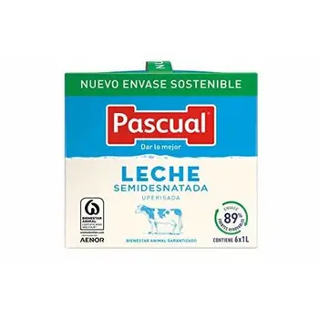 Leche Pascual - Clasica Leche Semidesnatada - 1 L (Paquete de 6)
Leche Pascual - Clasica Leche Semidesnatada - 1 L (Paquete de 6)