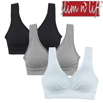 Women's Wirefree Sports Bras Medium Support Seamless Comfortable Workout Bra with Removable Pads for Women by Slim N Lift 
Women's Wirefree Sports Bras Medium Support Seamless Comfortable Workout Bra with Removable Pads for Women by Slim N Lift