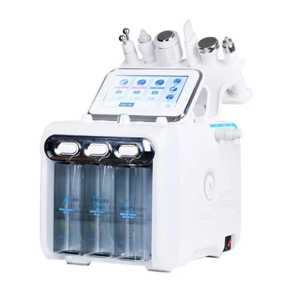 

New Six-in-one Hydrogen Oxygen Small Bubble Beauty Instrument Skin Management Micro-electric Rf Skin Rejuvenation