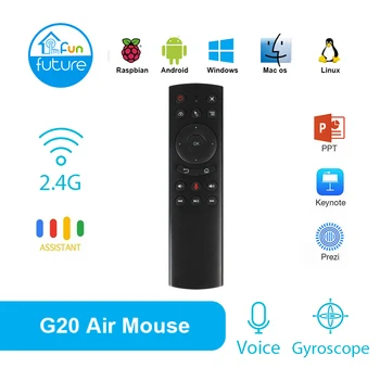 Funfuture G20S Wireless G20 Air Mouse Gyro Voice Control 2.4G Sensing Universal Mini Keyboard Remote Control PC Android TV Box
Funfuture G20S Wireless G20 Air Mouse Gyro Voice Control 2.4G Sensing Universal Mini Keyboard Remote Control PC Android TV Box