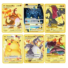 6 Pcs/Set Espanol Version Pokemon Metal Card Anime Figure Charizard Pikachu Pocket Monster Battle Carte Spanish Cards Toy Gifts
6 Pcs/Set Espanol Version Pokemon Metal Card Anime Figure Charizard Pikachu Pocket Monster Battle Carte Spanish Cards Toy Gifts