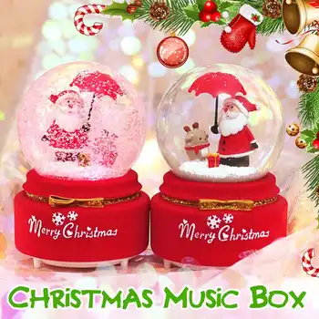Christmas Rotate Crystal Ball Music Box Winter Snowing Santa Claus Music Box Glass Ball With LED Light New Year Christmas Gifts
Christmas Rotate Crystal Ball Music Box Winter Snowing Santa Claus Music Box Glass Ball With LED Light New Year Christmas Gifts