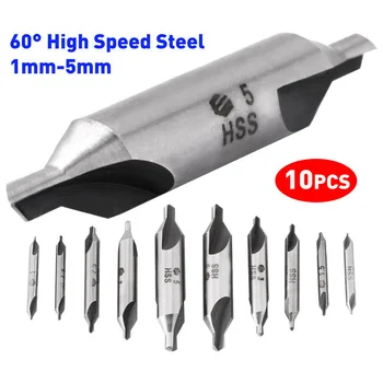 10pcs/Set 60 Degrees HSS Center Drill Countersink Bit Lathe Replacement Hand And Power Tool Accessories
10pcs/Set 60 Degrees HSS Center Drill Countersink Bit Lathe Replacement Hand And Power Tool Accessories