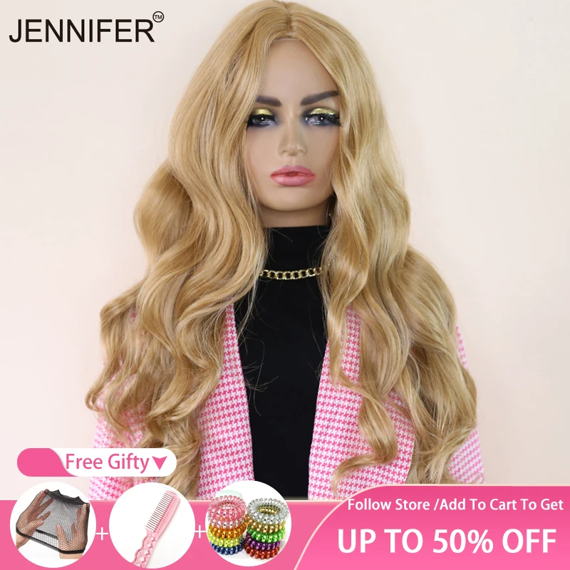 JENNIFER Ombre Light Blonde Platinum Long Wavy Middle Part Hair Wig Cosplay Natural Heat Resistant Synthetic Wig for Women
JENNIFER Ombre Light Blonde Platinum Long Wavy Middle Part Hair Wig Cosplay Natural Heat Resistant Synthetic Wig for Women