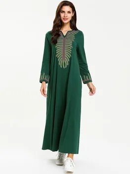 vestido Women Ethnic embroidery long dress Muslim hijab dress Dubai turkey Abaya dress Ramadan caftan marocain islamic Clothing
vestido Women Ethnic embroidery long dress Muslim hijab dress Dubai turkey Abaya dress Ramadan caftan marocain islamic Clothing