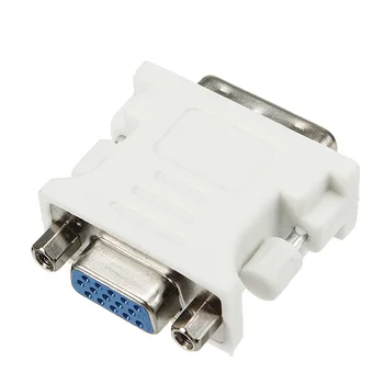 LEORY 15-pin VGA 24 + 1-pin VGA Adapter White Female to DVI-D Male Adapter PC Video Converter
LEORY 15-pin VGA 24 + 1-pin VGA Adapter White Female to DVI-D Male Adapter PC Video Converter